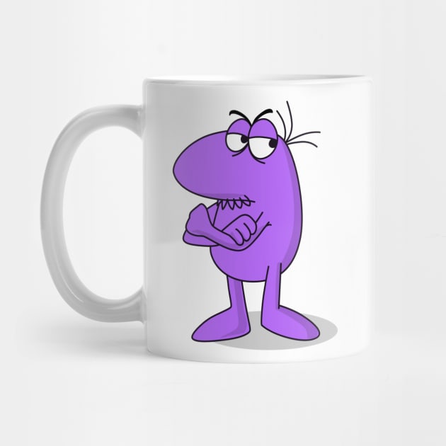 little purple angry man by Creatum